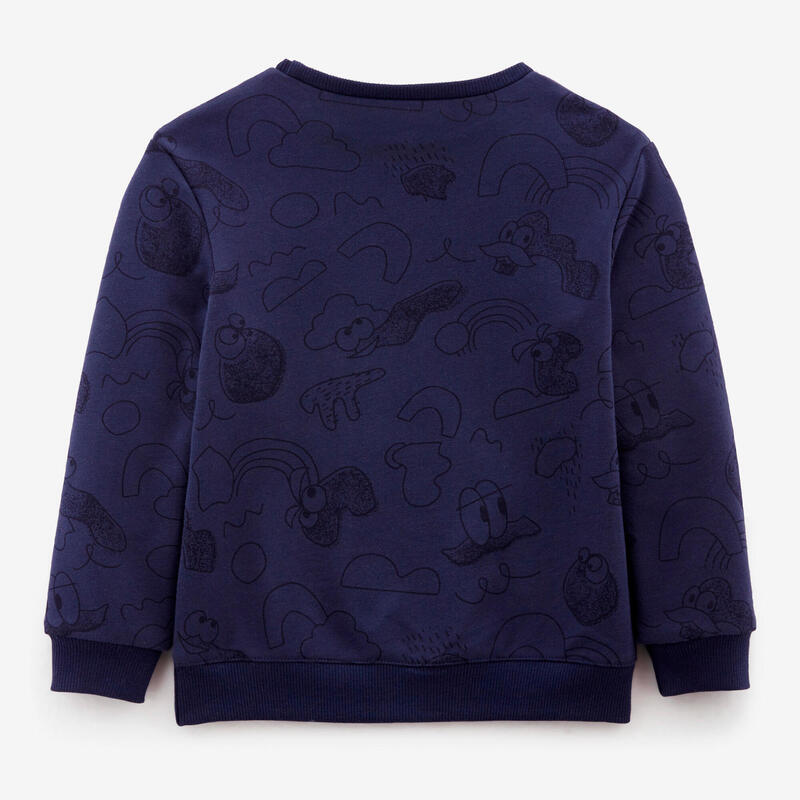 Sweat Decat'oons imprimé bleu marine Baby Gym enfant