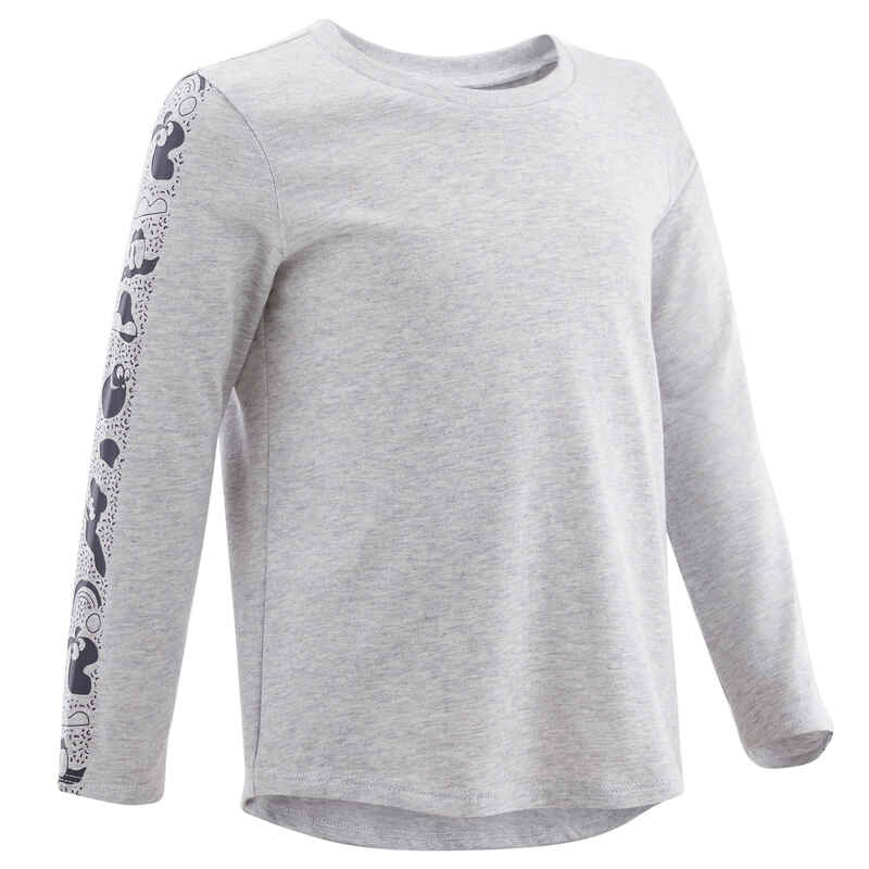 Langarmshirt Babyturnen grau/marineblau Langarmshirt Babyturnen grau/marineblau
