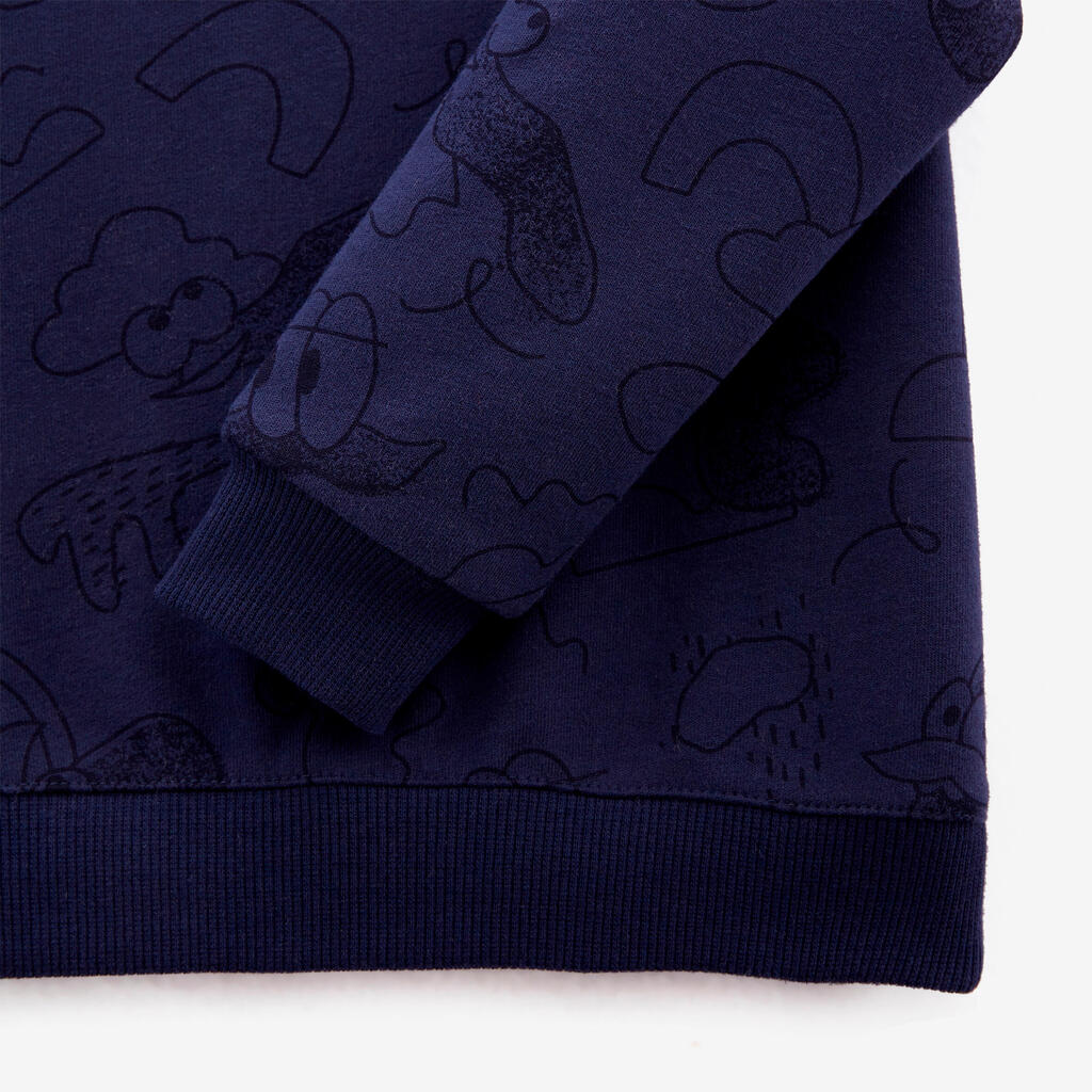 Kids' Sweatshirt Basic - Ochre with Motifs