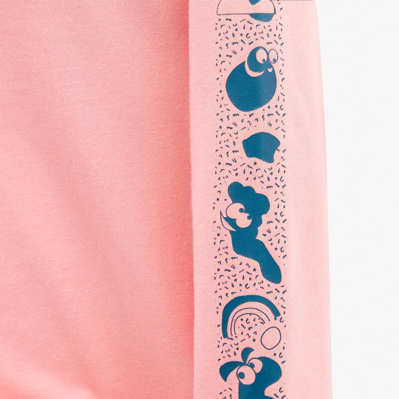 Shirt met lange mouwen voor kleutergym roze