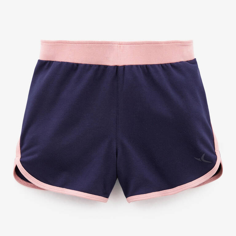 Kids' Breathable Adjustable Shorts 500 - Navy Blue