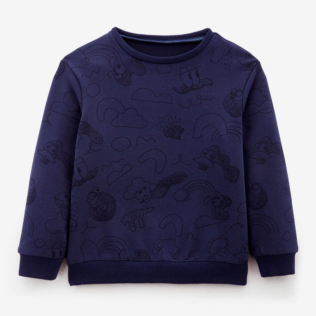 Sweat bébé - basique beige avec motifs