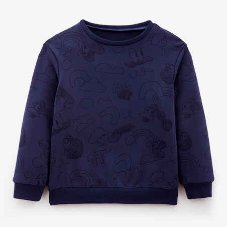 Sweatshirt Decat'oons Babyturnen marineblau mit Print