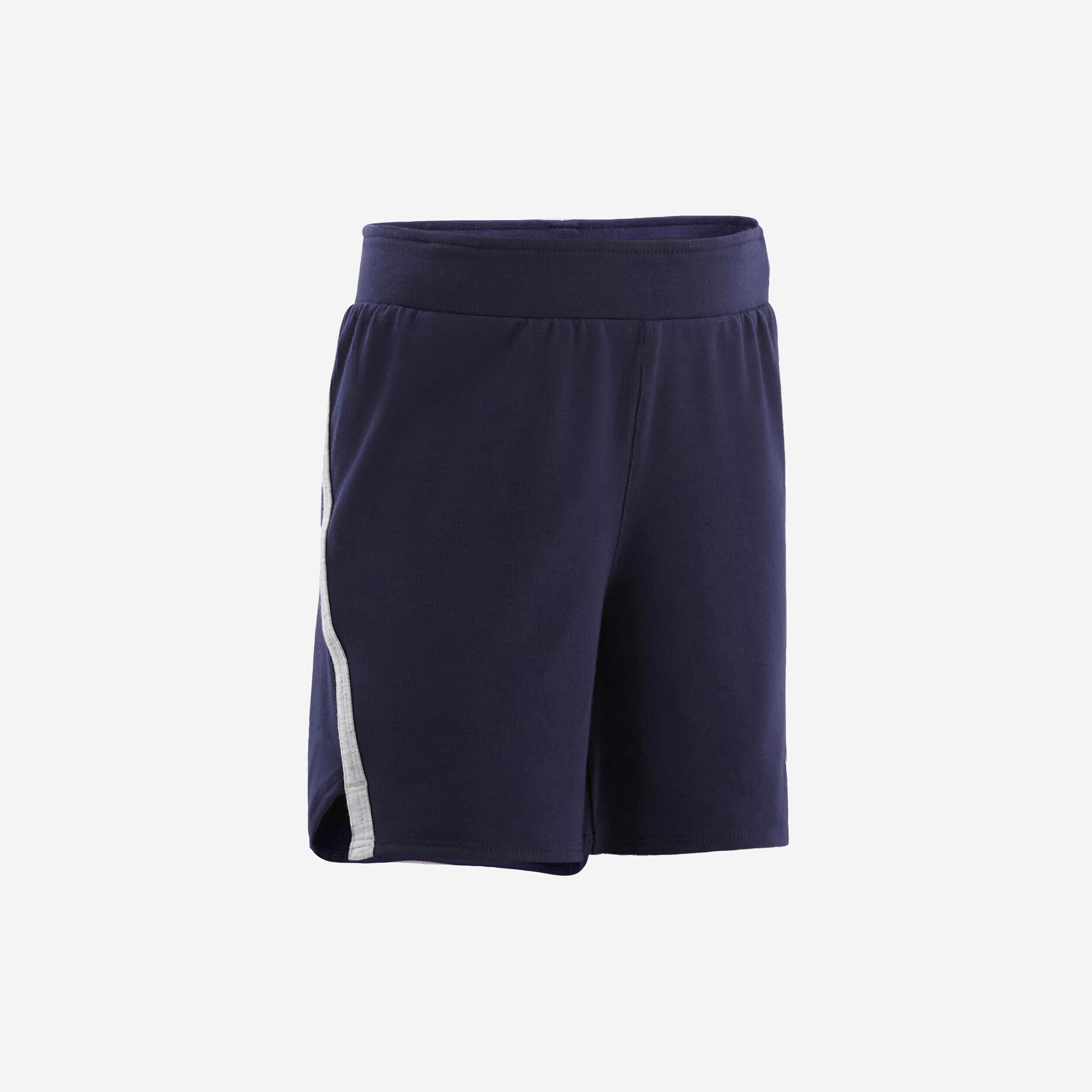 DOMYOS Kids' Breathable Adjustable Shorts 500 - Navy Blue