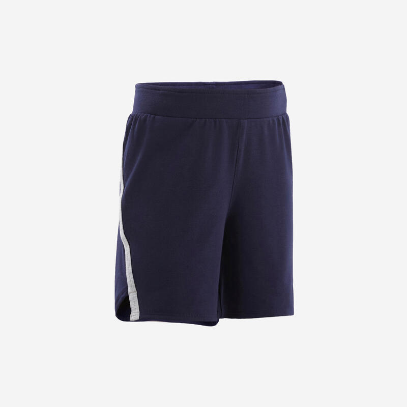 Kids' Breathable Adjustable Shorts 500 - Navy Blue