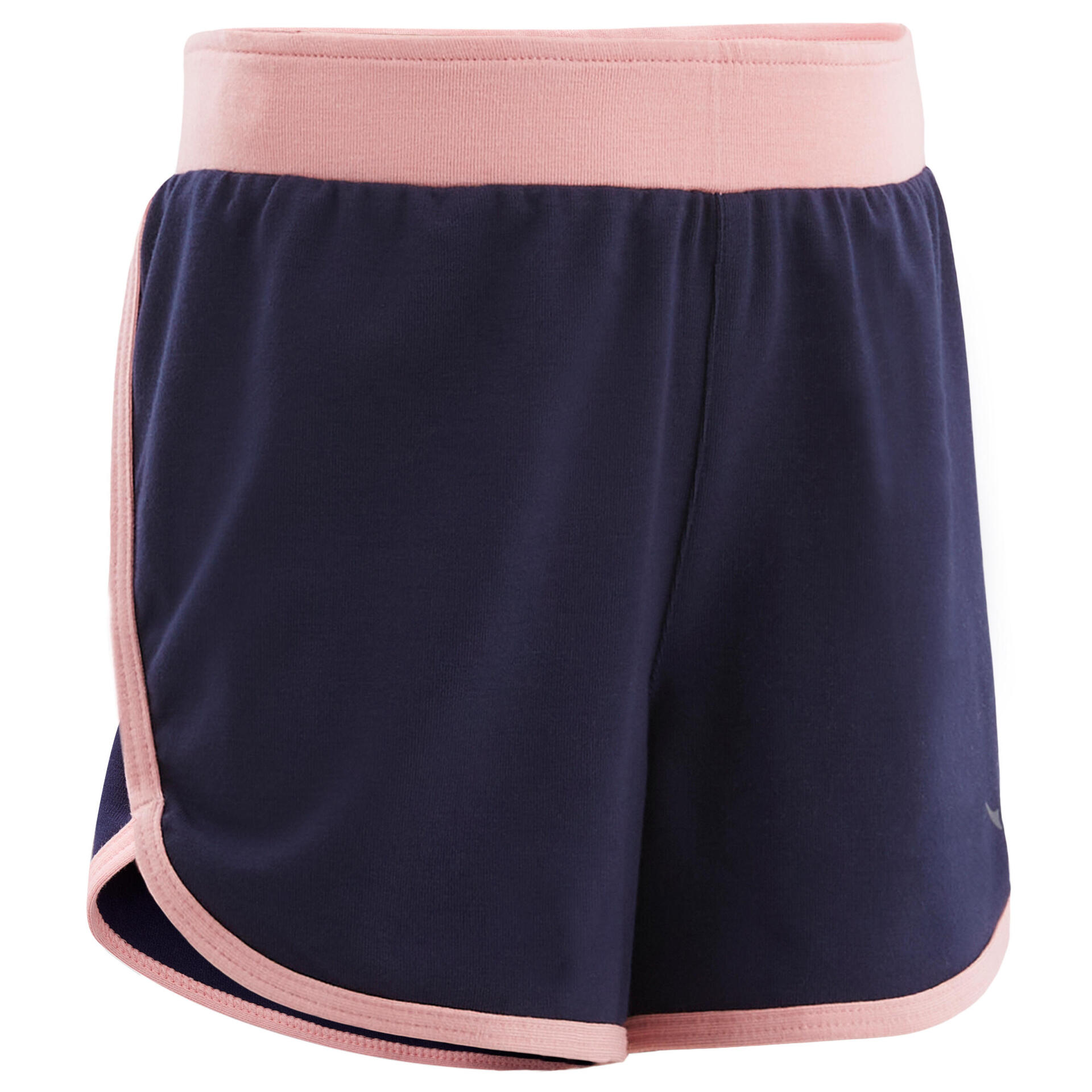 Kids' Breathable Adjustable Shorts 500 Navy Blue