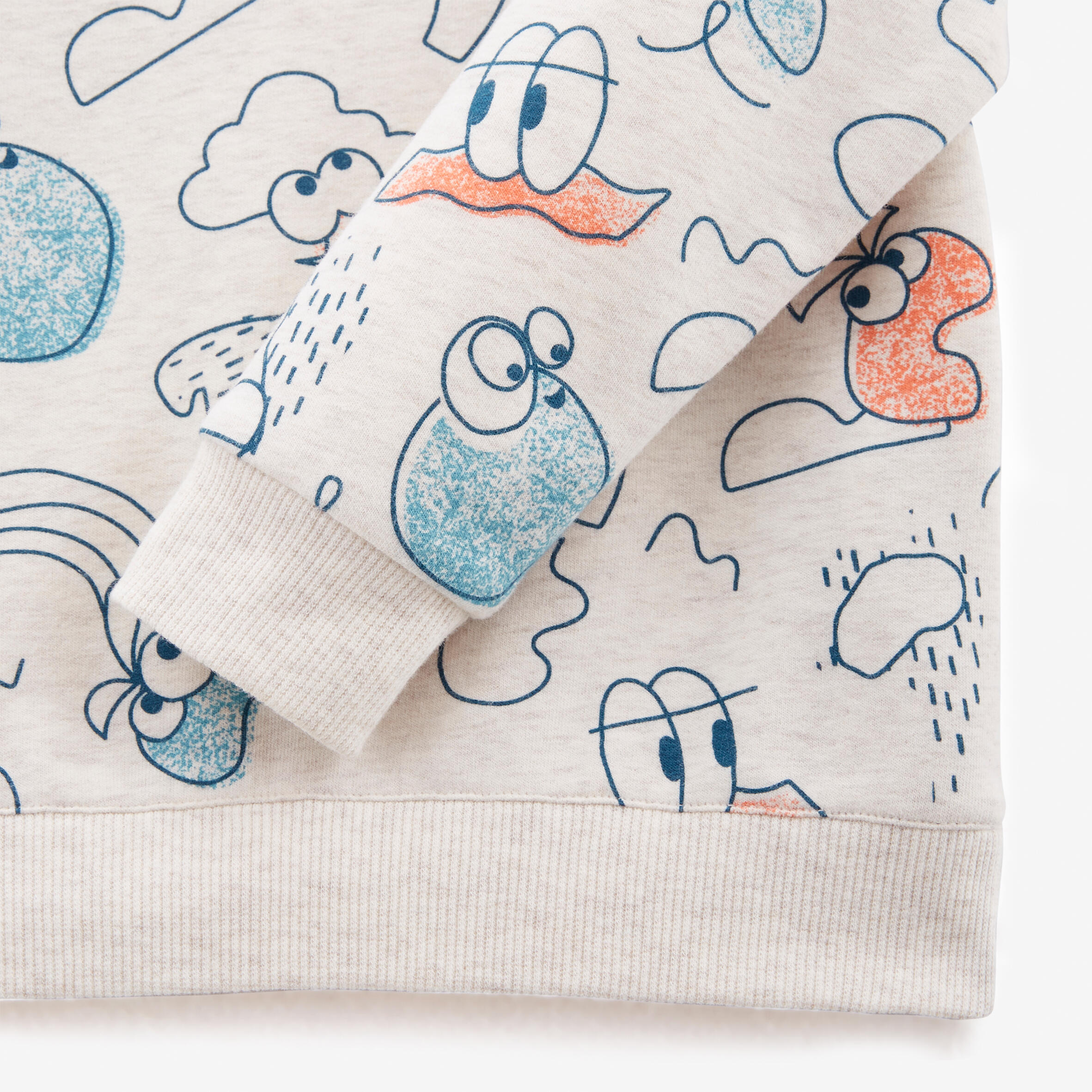 Kids' Baby Gym Sweatshirt Decatoons - Beige Print 5/5