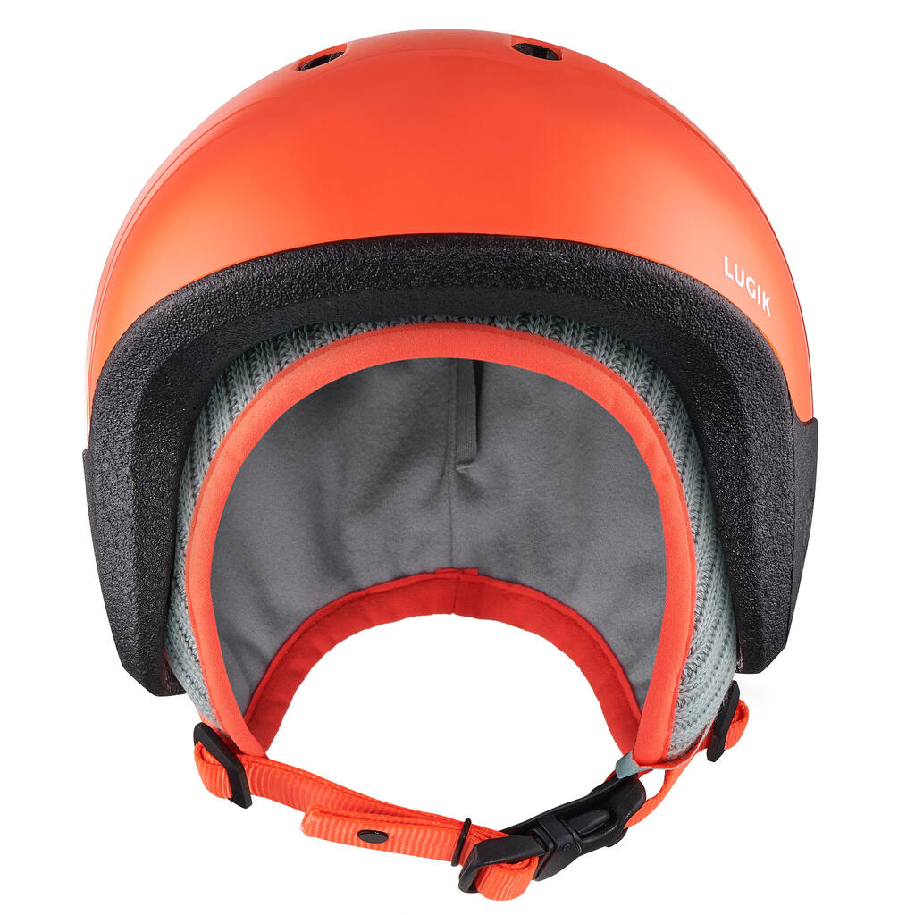 Skihelm Schlittenhelm Baby 2-in-1 - orange 