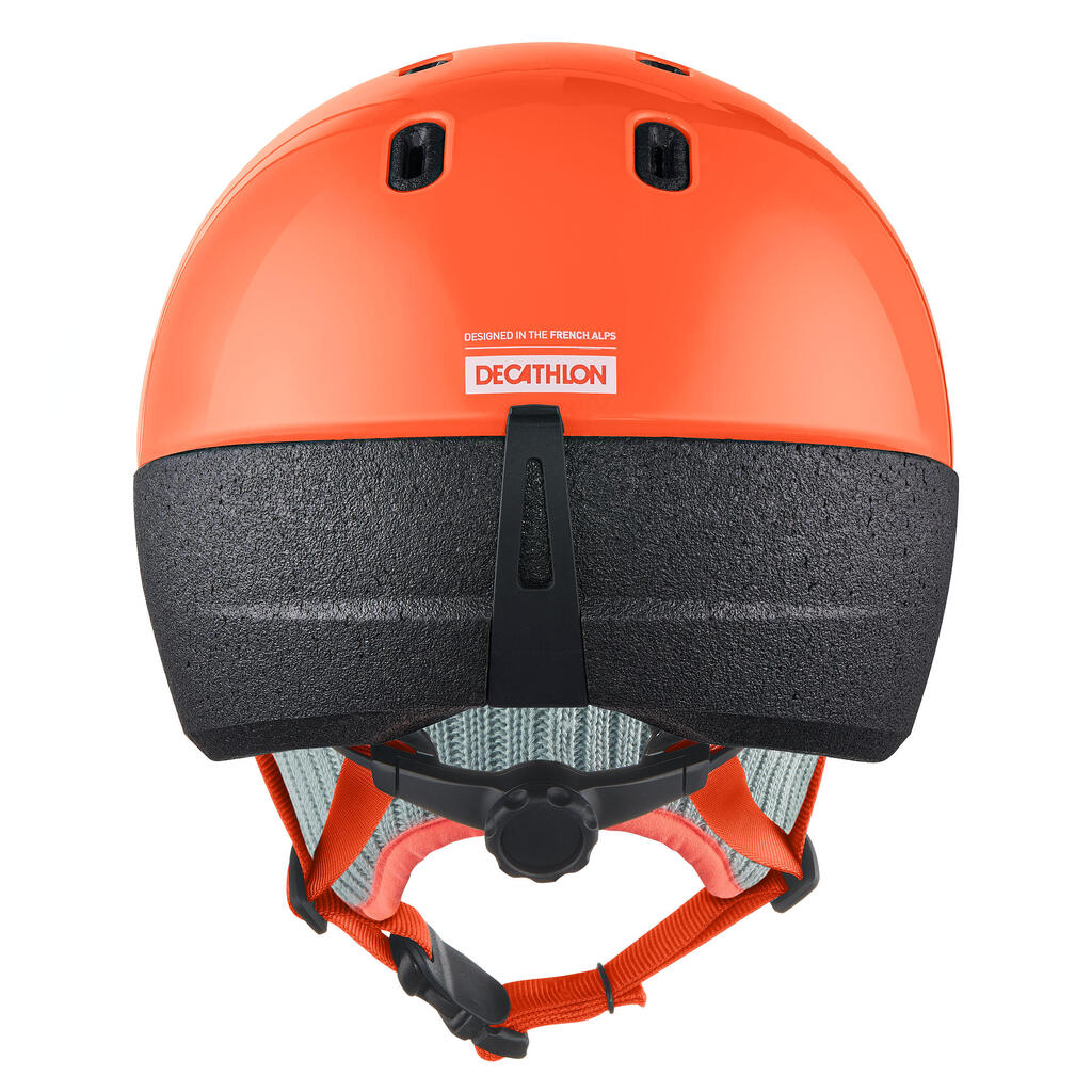 Skihelm Schlittenhelm Baby 2-in-1 - orange 