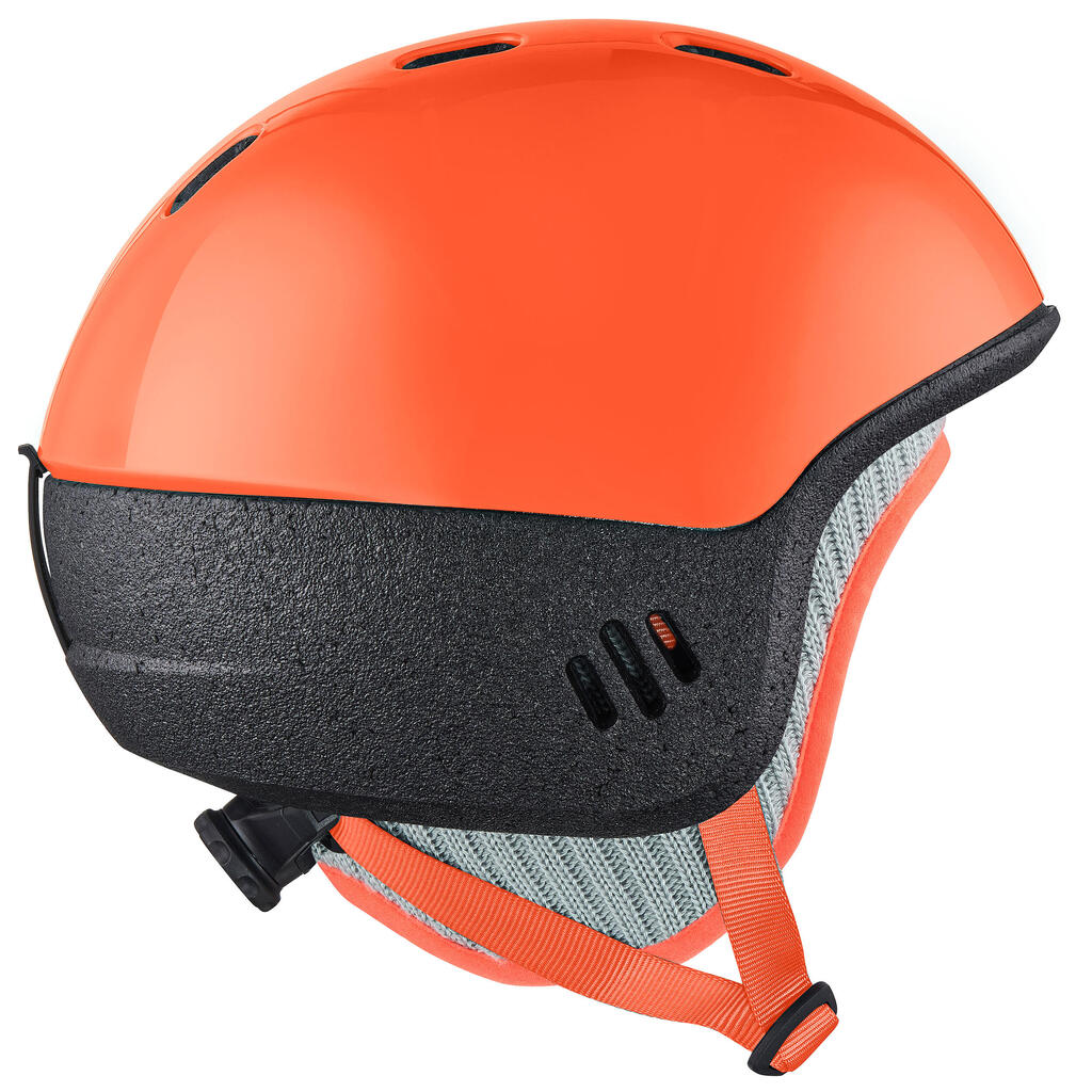 Skihelm Schlittenhelm Baby 2-in-1 - orange 