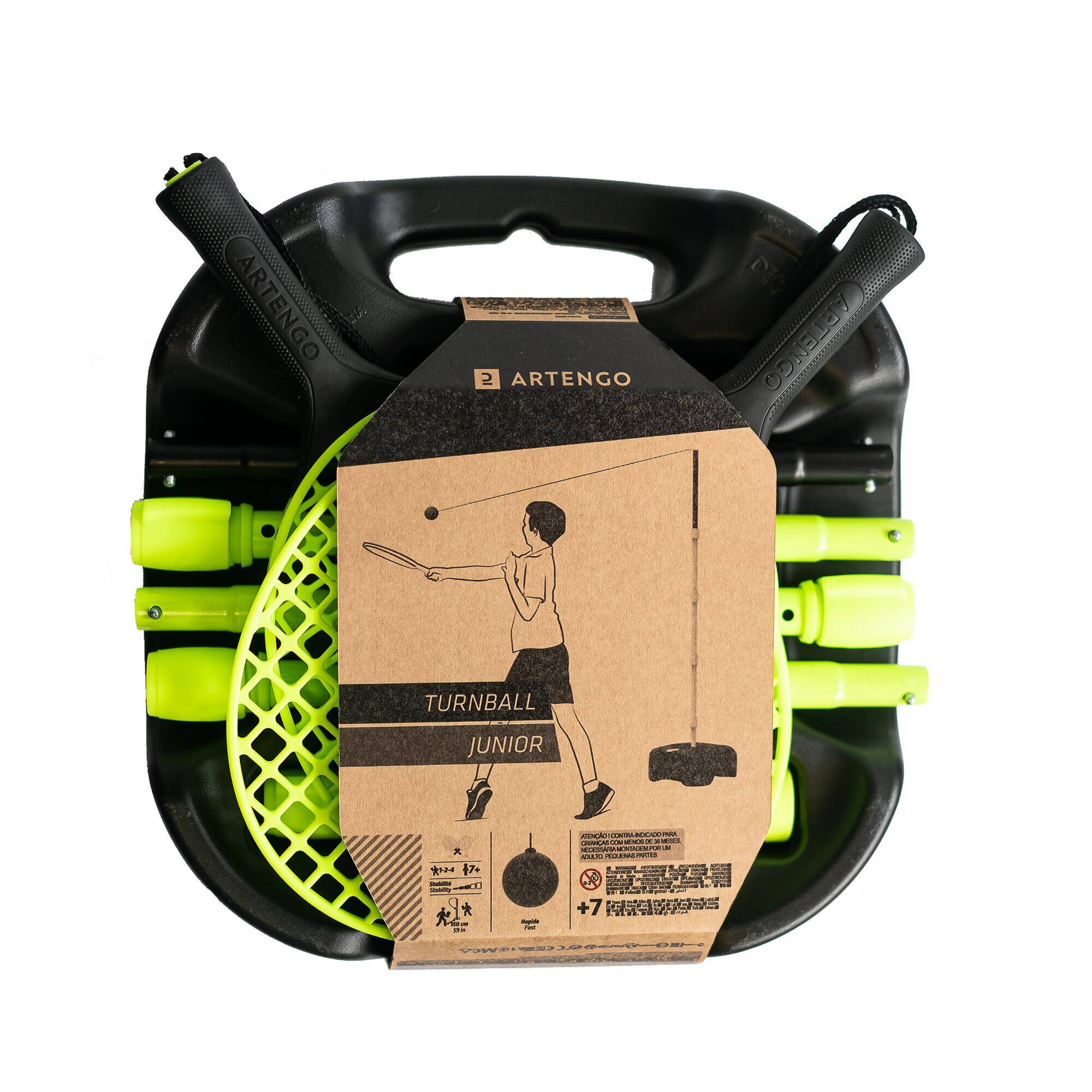 Turnball Set - 1 Post + 2 Rackets + 1 Elastic String Ball -  4