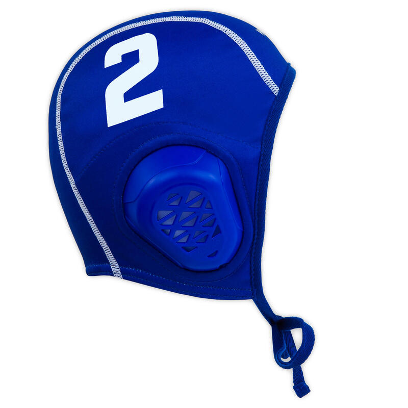 Set van 16 waterpolocaps voor volwassenen WP900 blauw