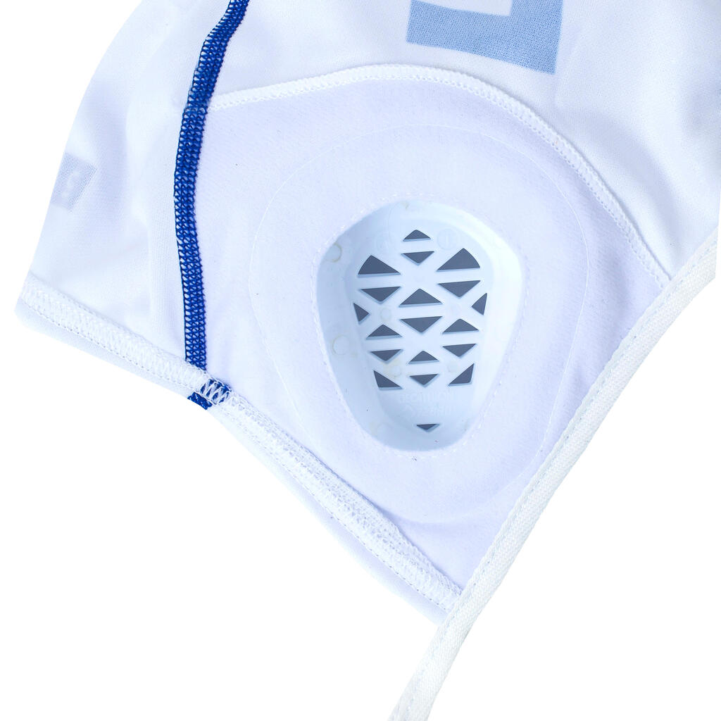 ADULT'S SET OF 16 WATER POLO CAPS WP900 WHITE