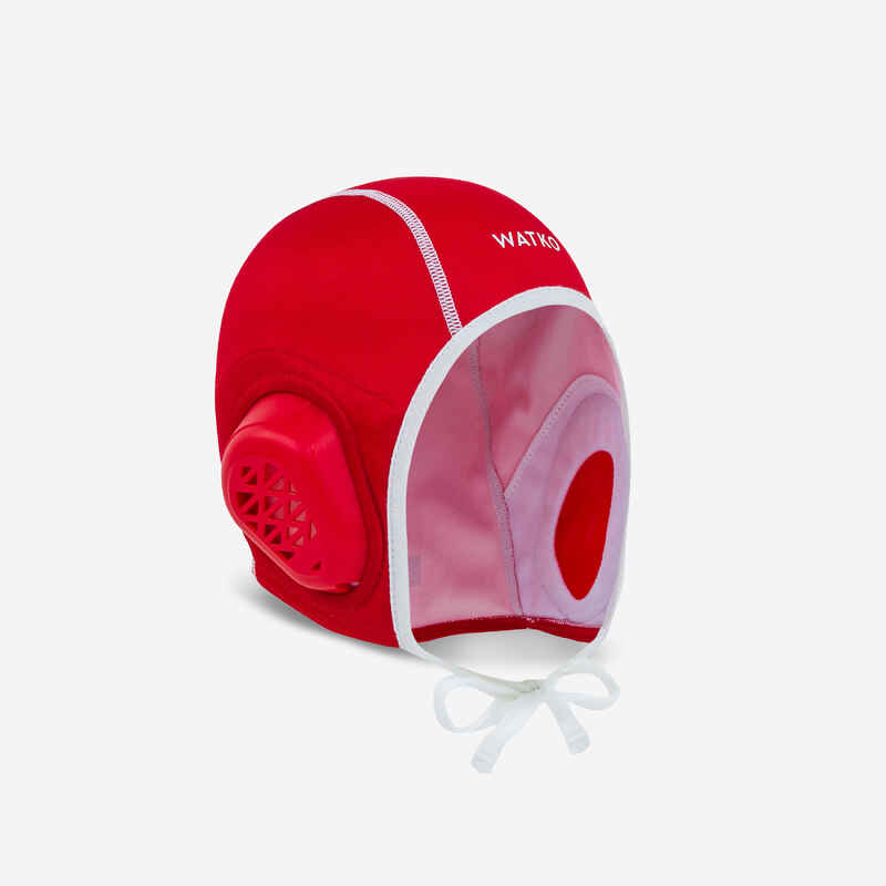 Red 900 adult water polo cap
