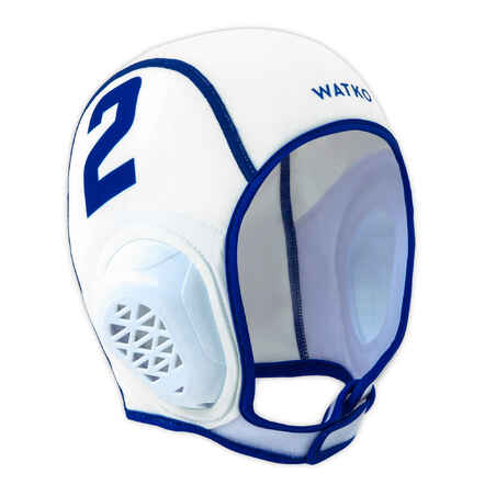 Set of 15 white Easyplay kid's water polo caps