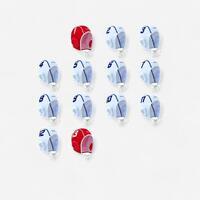 LOT DE 13 BONNETS WATERPOLO 900 ADULTE BLANC