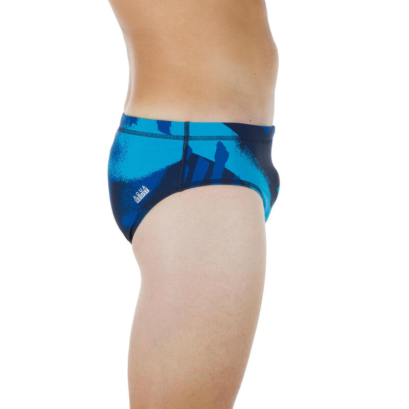 Bañador Hombre slip Waterpolo azul marino