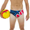 MEN'S WATER POLO SWIMMING BRIEFS - MOTOCROSS BLUE