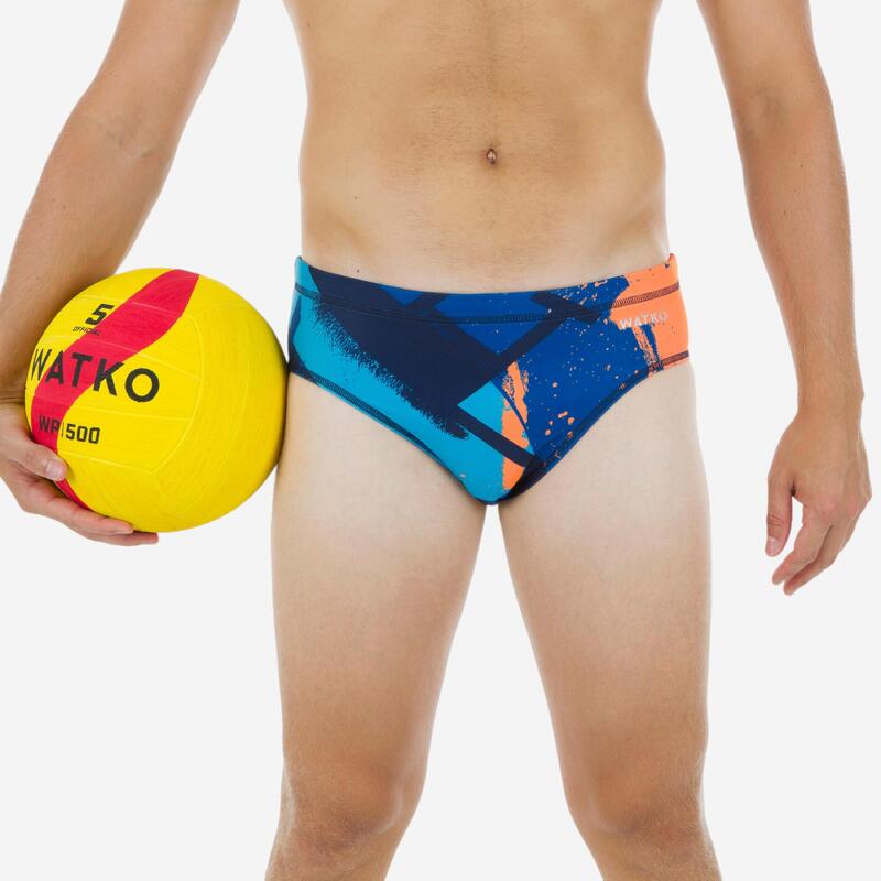 Bañador Slip Waterpolo Street Hombre Azul
