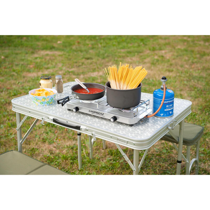 Campingkocher 2-flammig 100S CG Set mit Druckminderer und Schlauch