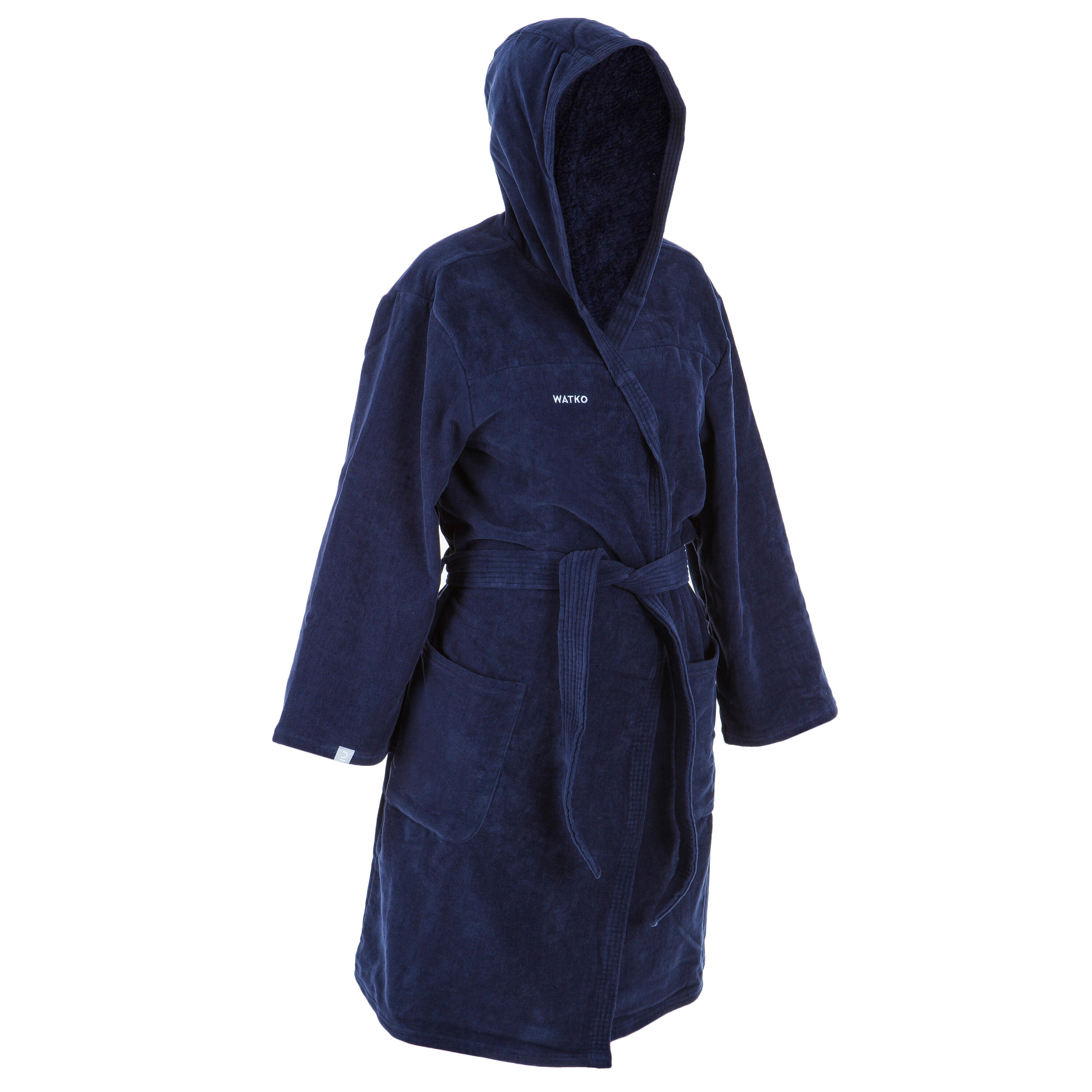 Decathlon | Accappatoio pallanuoto 900 cotone biologico donna blu |  Watko