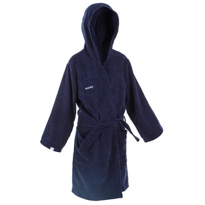 Bademantel Baumwolle dick Kinder Wasserball ‒ 900 marineblau