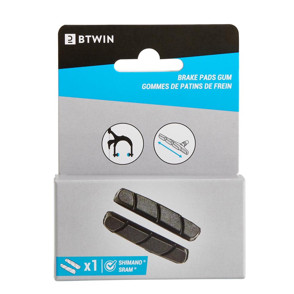 GOMMES DE PATINS DE FREIN VELO ROUTE 500