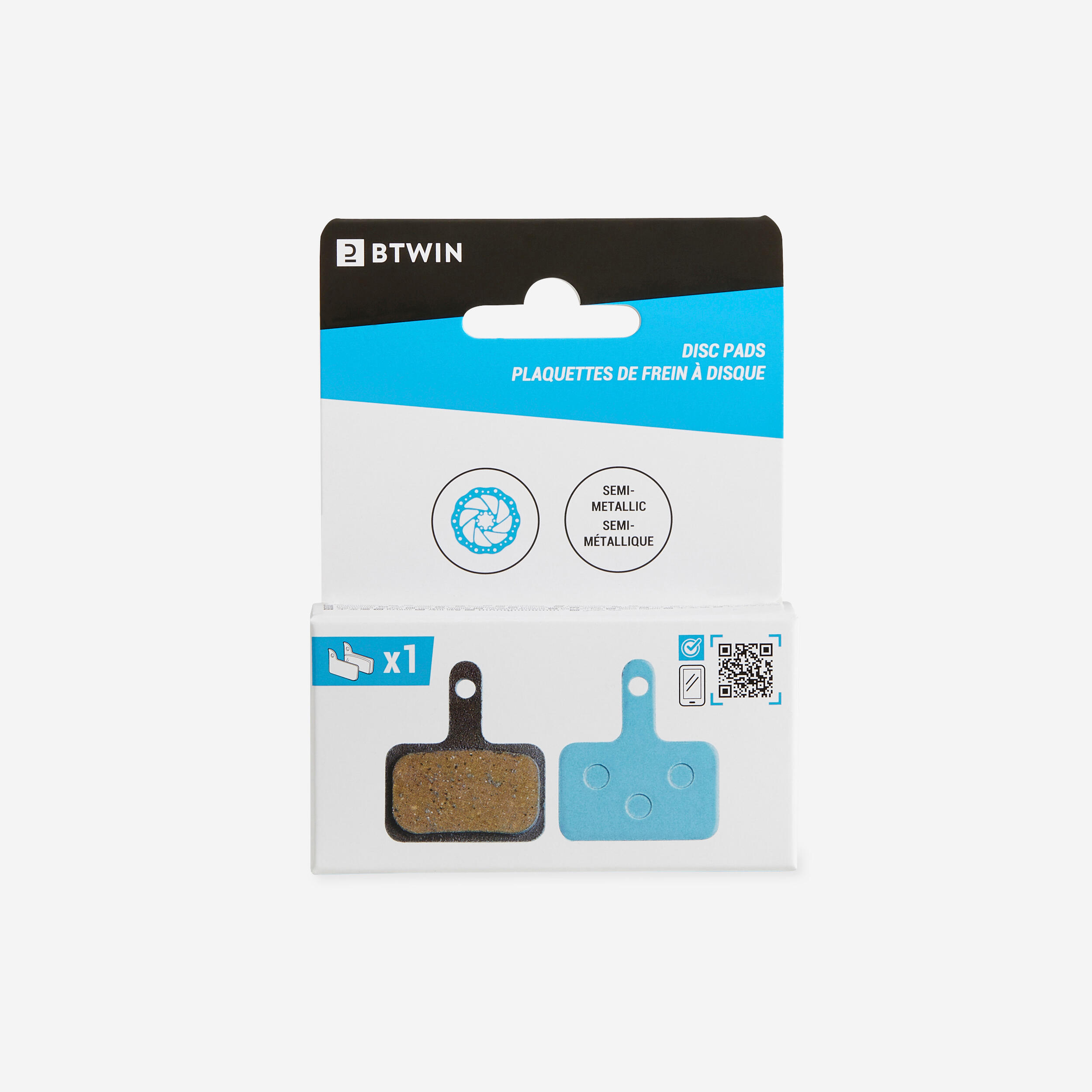 DECATHLON Disc Brake Pads - Compatible with Shimano Deore/Tektro Semi-Metallic