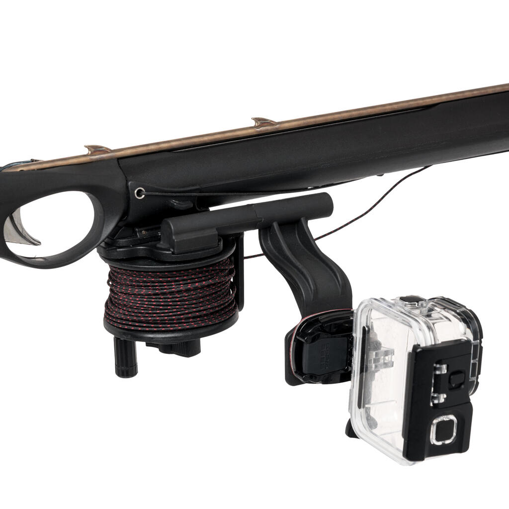 SPF camera holder for spearfishing speargun