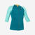 Top anti UV Manches courtes Enfant néoprène 1.5mm - turquoise