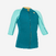 Top anti UV Manches courtes Enfant néoprène 1.5mm - turquoise