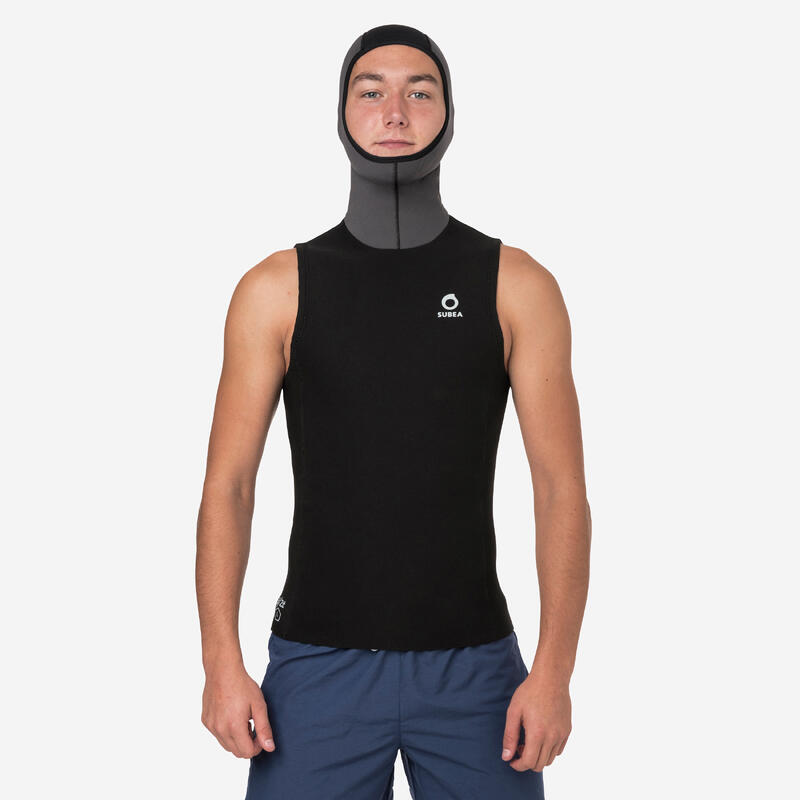 Camiseta protección solar manga larga neopreno Hombre negro azul marino -  Decathlon