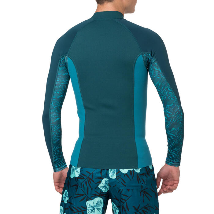 Men's longsleeve neoprene top 500 navy Decathlon