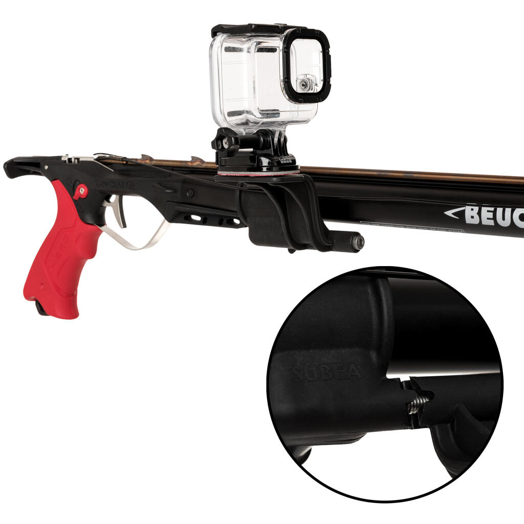 SPF camera holder for spearfishing speargun