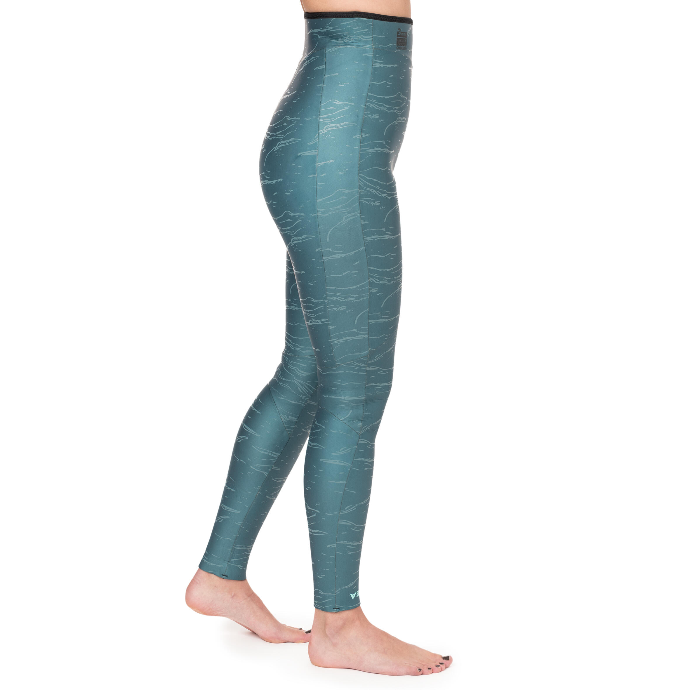 Women’s Freediving Wetsuit Trousers made of 3 mm glide skin neoprene 3/9