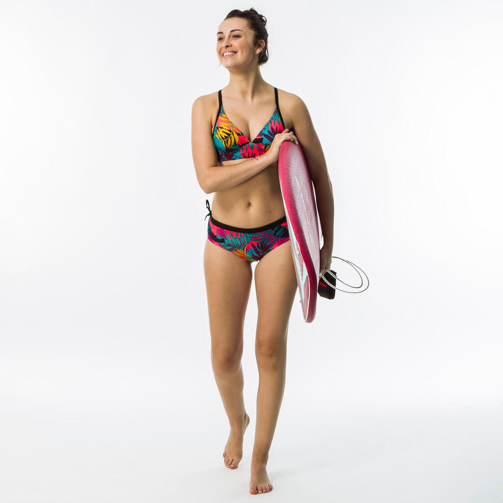 Women's surfing swimsuit bikini top with adjustable back BEA LOVINA ROSE