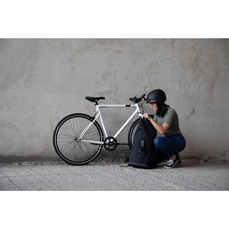 Bicicleta Fixie Single Speed Elops 500 blanco