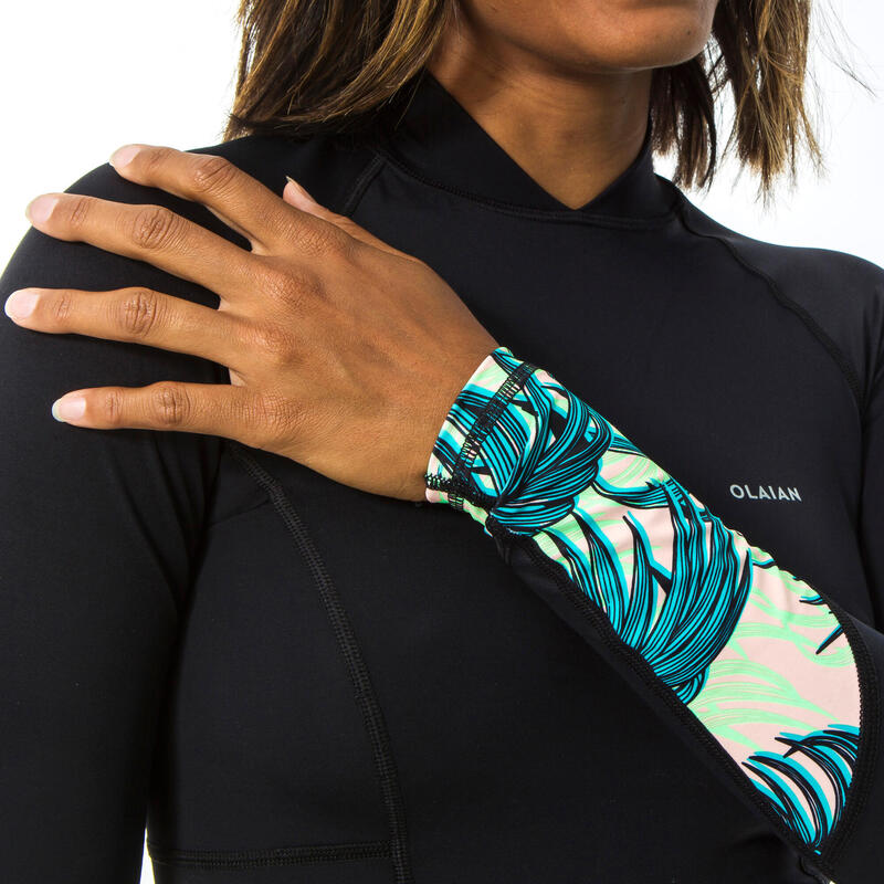 tee-shirt anti UV femme manches longues surf Lou 900 noir