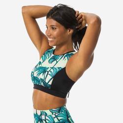 Women’s bikini top with back zip and removable padded cups CARLA presana