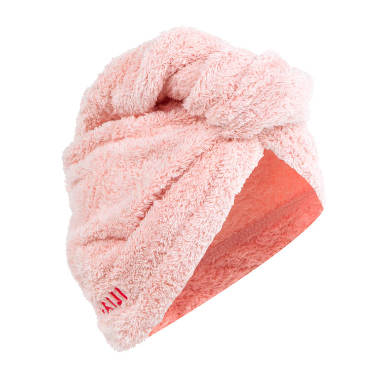 Women microfibre soft  hair towel light pink