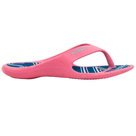 Women's Pool Flip-Flops TONGA 500 SWIM Pink