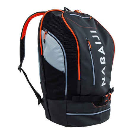 Swimming Backpack 900 40 L - Black Neon Orange