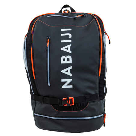 Swimming Backpack 900 40 L - Black Neon Orange