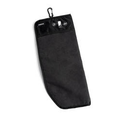 TWO-SIDED GOLF TOWEL - INESIS BLACK/BLACK