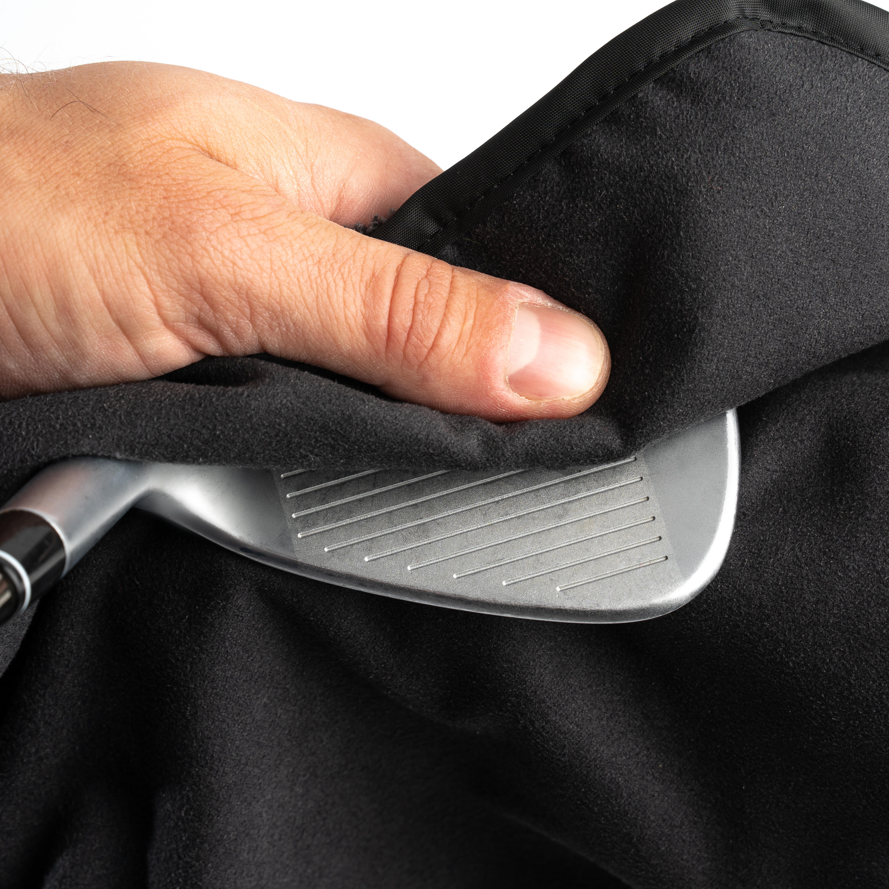Golf double-sided towel - INESIS black 6/6