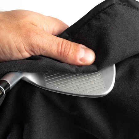 Golf double-sided towel - INESIS black