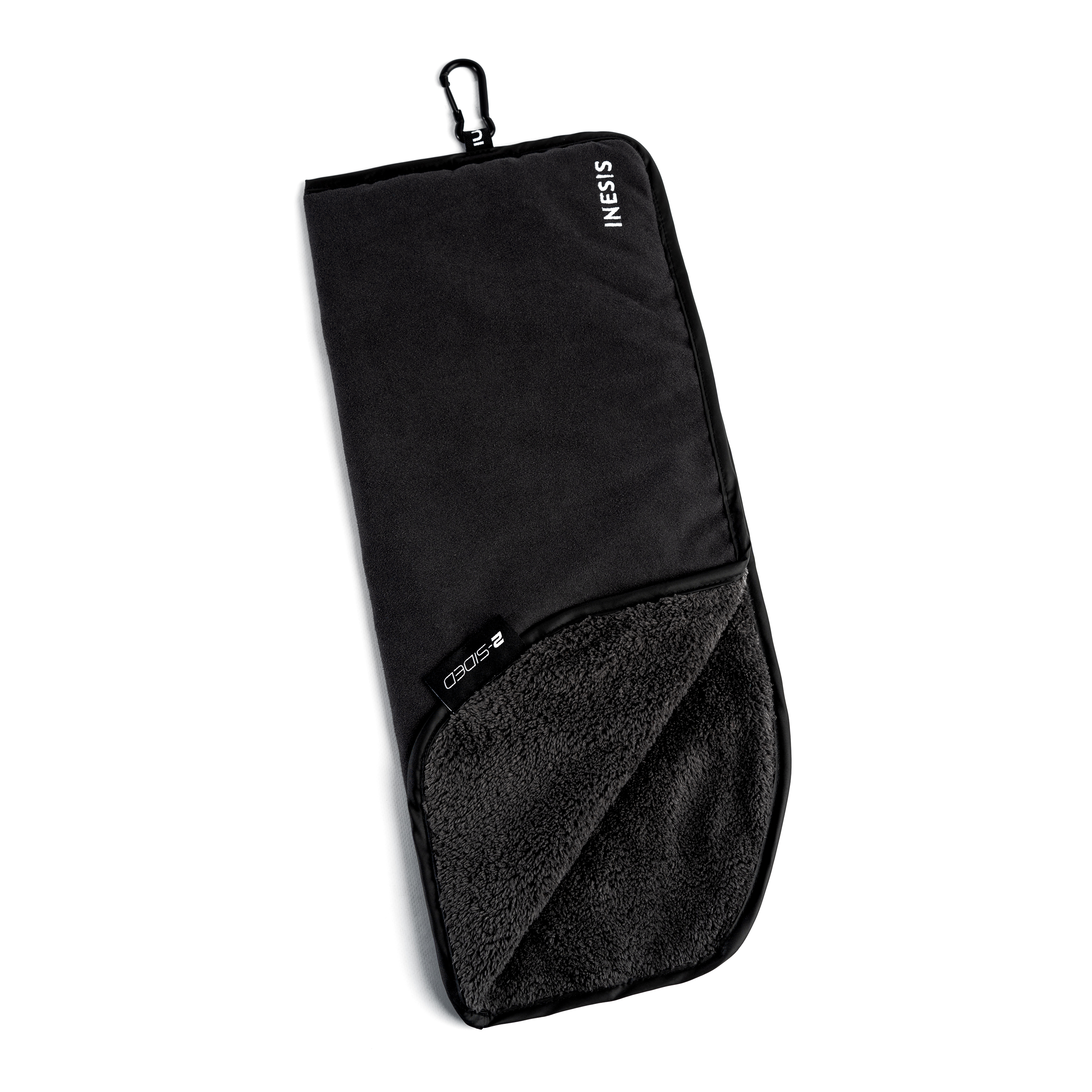 Serviette golf bi-face - inesis noir - Golf - Inesis- Clubs - Entreprises - Collectivités - Associations