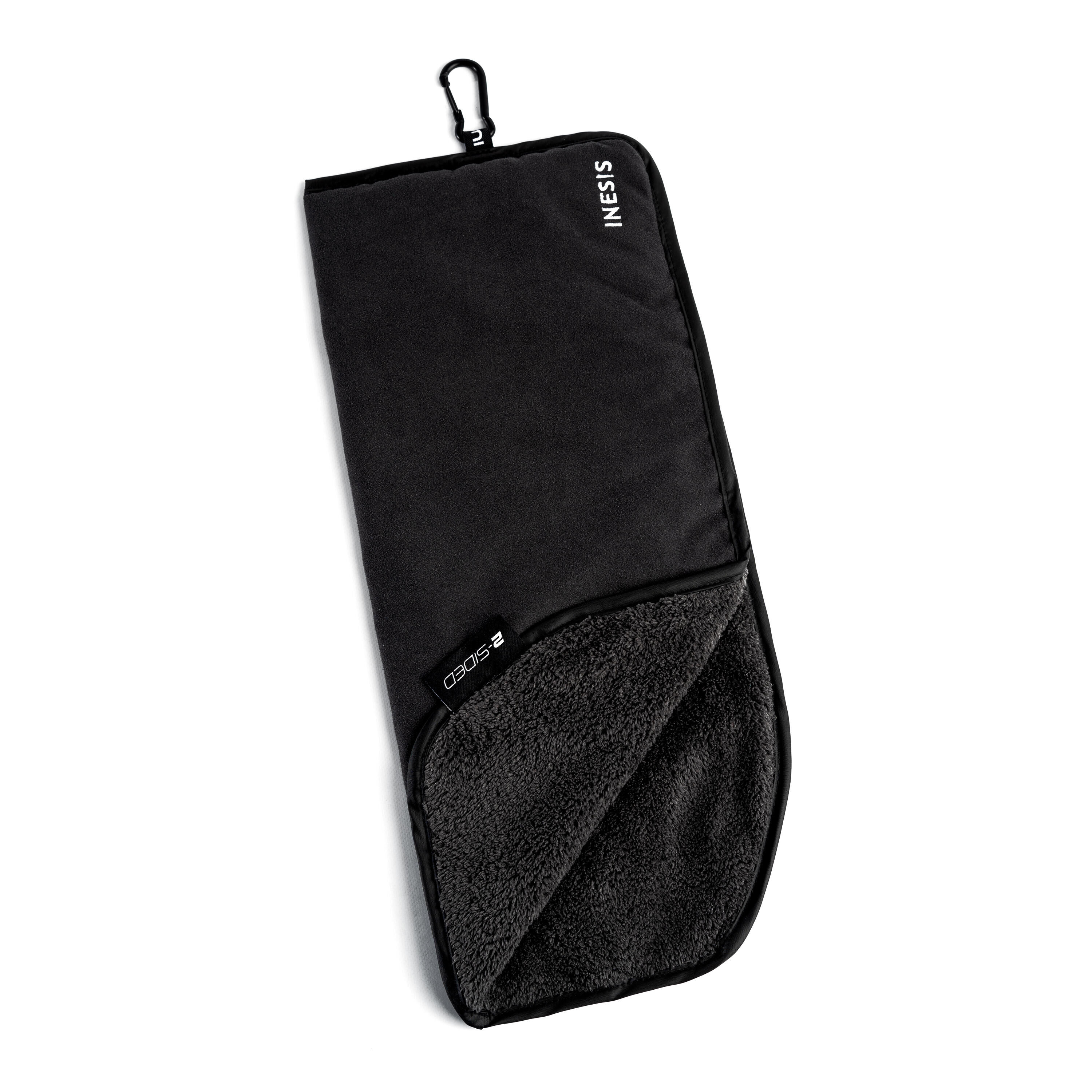 INESIS Golf double-sided towel - INESIS black