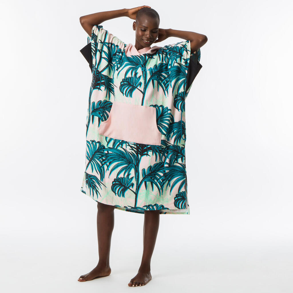 ADULT'S SURFING PONCHO 500 Loïc Lusnia Print