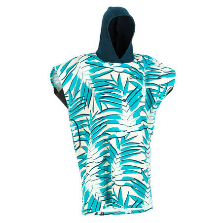 Kids Surf Poncho 550 135 To 160 Cm Leaf Decathlon
